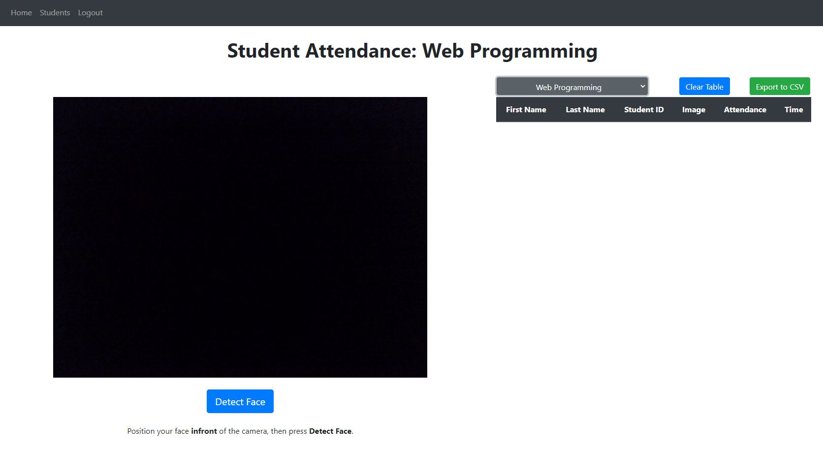 Student Attendance System Using Face Recognition